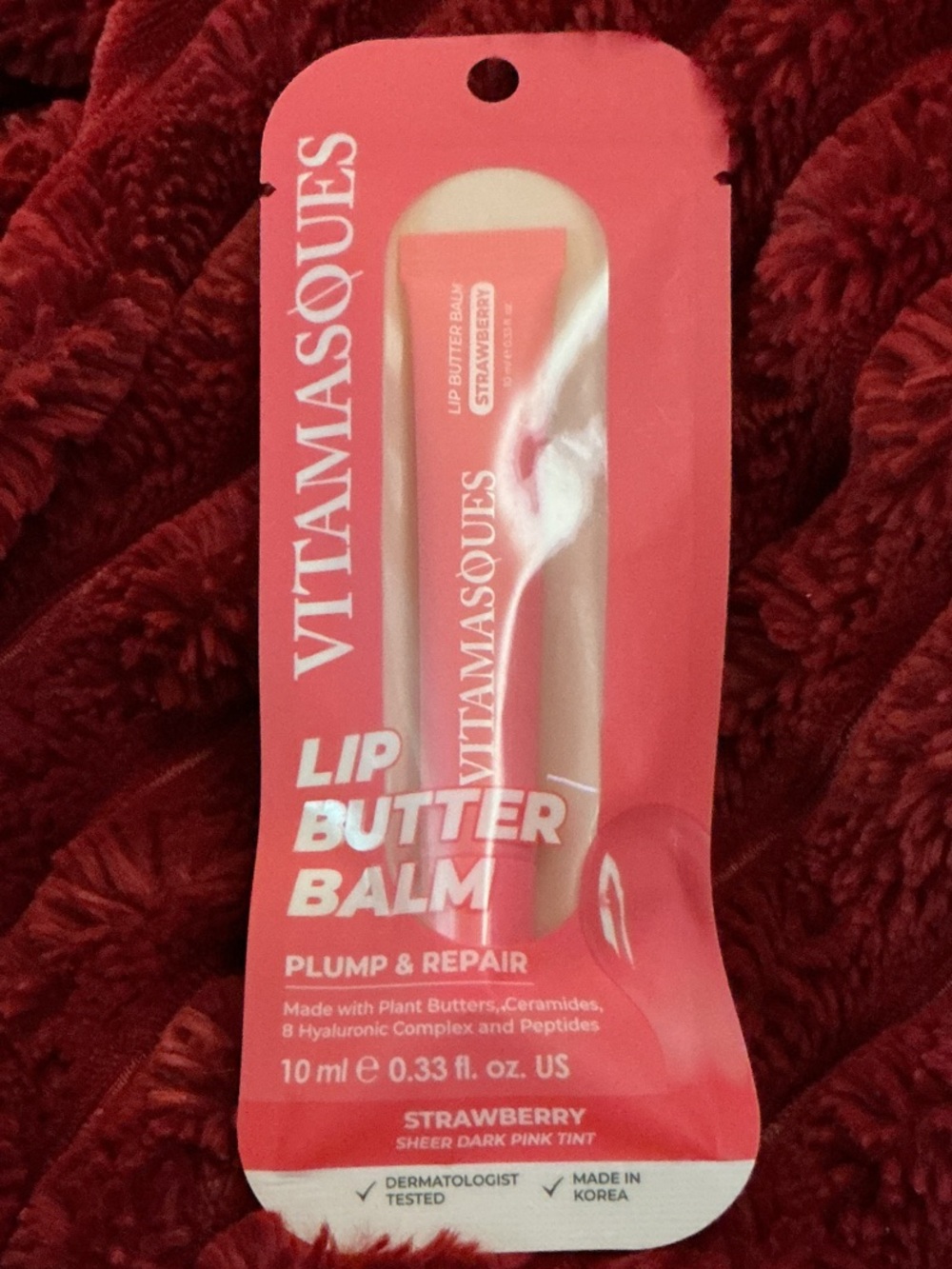 VITAMASQUES Strawberry Lip Butter Balm - Pink